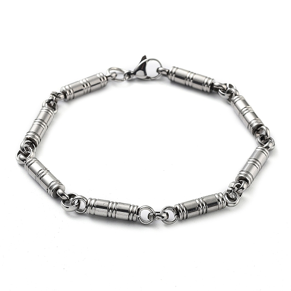 PandaHall 304 Stainless Steel Column Link Chain Bracelet, Stainless Steel Color, 8-7/8 inch(22.5cm) 304 Stainless Steel
PandaHall 304 Stainless Steel Column Link Chain Bracelet, Stainless Steel Color, 8-7/8 inch(22.5cm) 304 Stainless Steel