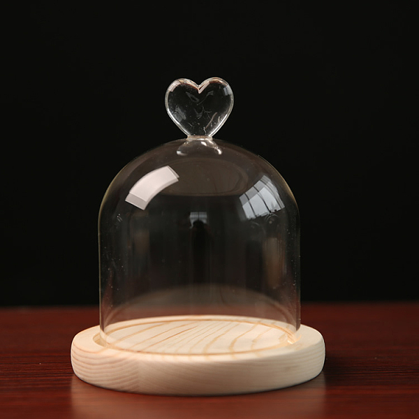 PandaHall High Borosilicate Glass Dome Cover, Heart Decorative Display Case, Cloche Bell Jar Terrarium with Wood Base, Wheat, 100x130mm..., Orange
PandaHall High Borosilicate Glass Dome Cover, Heart Decorative Display Case, Cloche Bell Jar Terrarium with Wood Base, Wheat, 100x130mm..., Orange