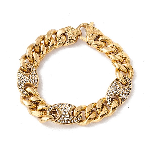 PandaHall Crystal Rhinestone Oval Link Chains Bracelet, Ion Plating(IP) 304 Stainless Steel Curb Chains for Women, Golden, 8-5/8 inch..., Clear
PandaHall Crystal Rhinestone Oval Link Chains Bracelet, Ion Plating(IP) 304 Stainless Steel Curb Chains for Women, Golden, 8-5/8 inch..., Clear