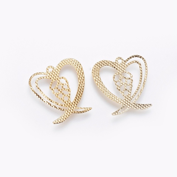 PandaHall Iron Filigree Pendants, Heart, Golden, 19.5x18.5x0.5mm, Hole: 1.2mm Iron Heart
PandaHall Iron Filigree Pendants, Heart, Golden, 19.5x18.5x0.5mm, Hole: 1.2mm Iron Heart