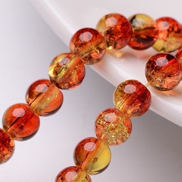PandaHall Crackle Glass Beads Strands, Round, Tomato, 6mm, Hole: 1.3~1.6mm, about 133pcs/strand, 31.4 inch Glass Round Red
PandaHall Crackle Glass Beads Strands, Round, Tomato, 6mm, Hole: 1.3~1.6mm, about 133pcs/strand, 31.4 inch Glass Round Red