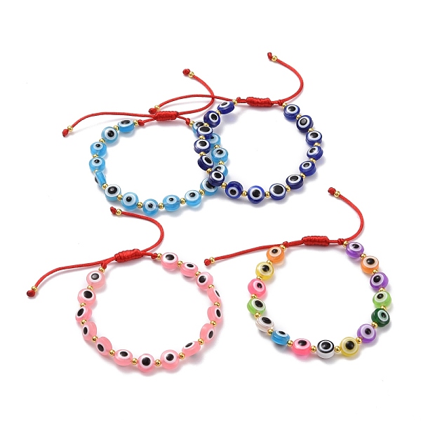 PandaHall Flat Round with Evil Eye Beaded Bracelet, Adjustable Bracelet for Girl Women, Mixed Color, Red, Inner Diameter: 1-7/8~9 inch...
PandaHall Flat Round with Evil Eye Beaded Bracelet, Adjustable Bracelet for Girl Women, Mixed Color, Red, Inner Diameter: 1-7/8~9 inch...