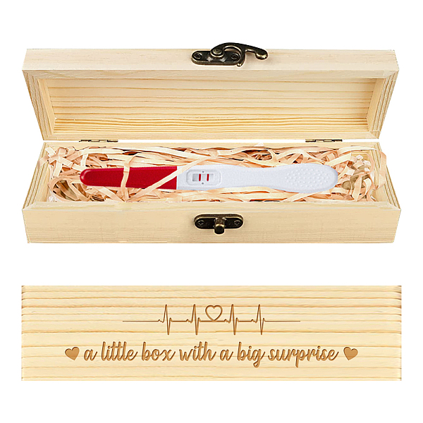 PandaHall CHGCRAFT Pregnancy Announcement Gifts Pregnancy Test Keepsake Box with Raffia Ribbon Surprise Announcement Gift with Lock to...
PandaHall CHGCRAFT Pregnancy Announcement Gifts Pregnancy Test Keepsake Box with Raffia Ribbon Surprise Announcement Gift with Lock to...