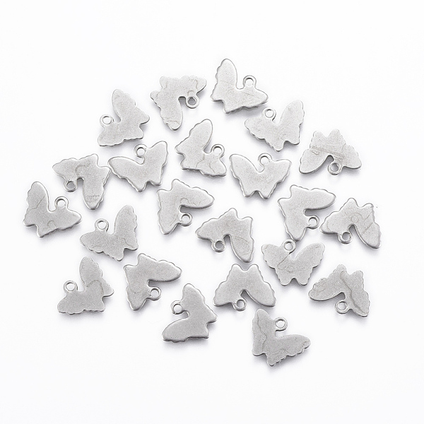 PandaHall 201 Stainless Steel Charms, Butterfly, Stainless Steel Color, 8.5x11.5x0.8mm, Hole: 1mm 201 Stainless Steel Butterfly
PandaHall 201 Stainless Steel Charms, Butterfly, Stainless Steel Color, 8.5x11.5x0.8mm, Hole: 1mm 201 Stainless Steel Butterfly