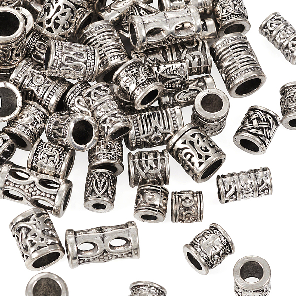 PandaHall 150Pcs 15 Styles Tibetan Style Alloy European Beads, Large Hole Beads, Column, Antique Silver, 7~15.5x6~9mm, Hole: 3~6mm...
PandaHall 150Pcs 15 Styles Tibetan Style Alloy European Beads, Large Hole Beads, Column, Antique Silver, 7~15.5x6~9mm, Hole: 3~6mm...