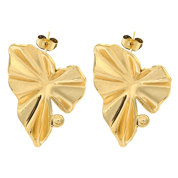 PandaHall Ion Plating(IP) 304 Stainless Steel Ear Studs, Leaf, Real 18K Gold Plated, 34x25mm 304 Stainless Steel Leaf
PandaHall Ion Plating(IP) 304 Stainless Steel Ear Studs, Leaf, Real 18K Gold Plated, 34x25mm 304 Stainless Steel Leaf