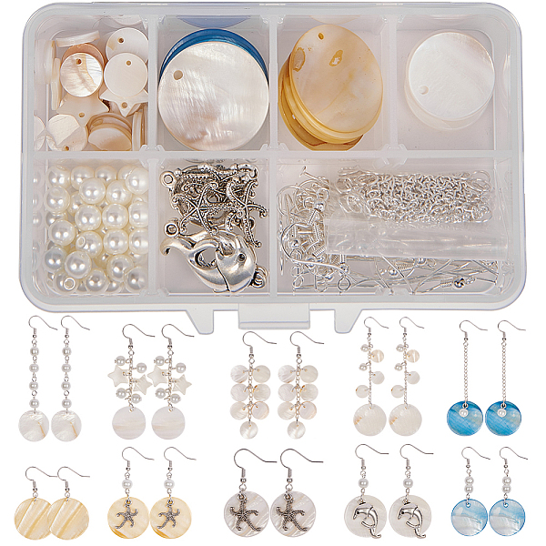 PandaHall SUNNYCLUE DIY Earring Making, with Shell Pendants, Glass Pearl Beads, Alloy Pendants, Iron Twisted Chains and Brass Earring Hooks...
PandaHall SUNNYCLUE DIY Earring Making, with Shell Pendants, Glass Pearl Beads, Alloy Pendants, Iron Twisted Chains and Brass Earring Hooks...