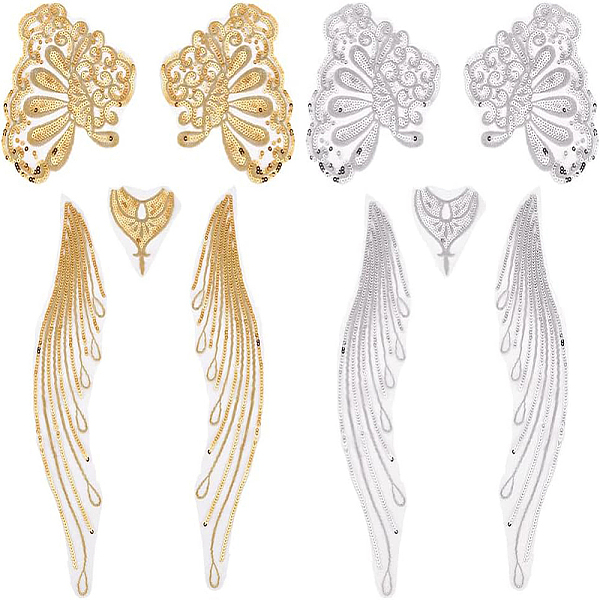 PandaHall BENECREAT 10pcs Gauze Sequins Lace Patch Phoenix Tail Feather Brooch Embroidery Trim, Gold Silver Lace Chest Flower Applique Sew..., Multicolor
PandaHall BENECREAT 10pcs Gauze Sequins Lace Patch Phoenix Tail Feather Brooch Embroidery Trim, Gold Silver Lace Chest Flower Applique Sew..., Multicolor