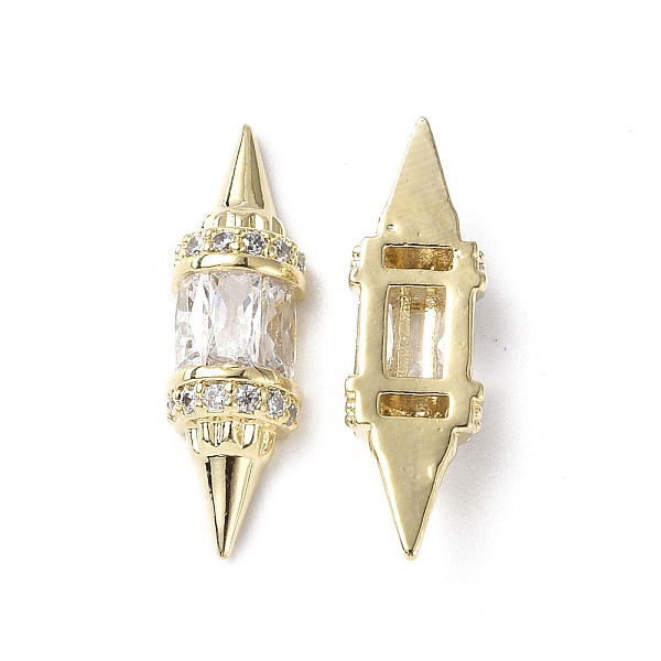 PandaHall Brass Micro Pave Clear Cubic Zirconia Cabochons, Bicone, Real 18K Gold Plated, 18x5.5x4mm Brass+Cubic Zirconia Bicone Clear
PandaHall Brass Micro Pave Clear Cubic Zirconia Cabochons, Bicone, Real 18K Gold Plated, 18x5.5x4mm Brass+Cubic Zirconia Bicone Clear
