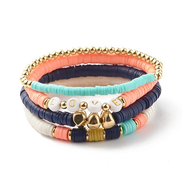 PandaHall Word Love Stretch Bracelets Set, Polymer Clay Hieishi Beads Surfering Bracelets for Women, Mixed Color, Inner Diameter..., Multicolor
PandaHall Word Love Stretch Bracelets Set, Polymer Clay Hieishi Beads Surfering Bracelets for Women, Mixed Color, Inner Diameter..., Multicolor