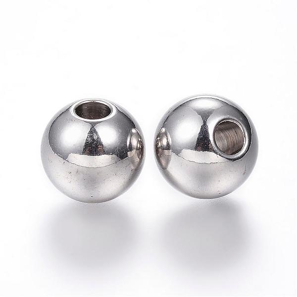 PandaHall 304 Stainless Steel Beads, Round, Stainless Steel Color, 12x11mm, Hole: 4mm 304 Stainless Steel Round
PandaHall 304 Stainless Steel Beads, Round, Stainless Steel Color, 12x11mm, Hole: 4mm 304 Stainless Steel Round