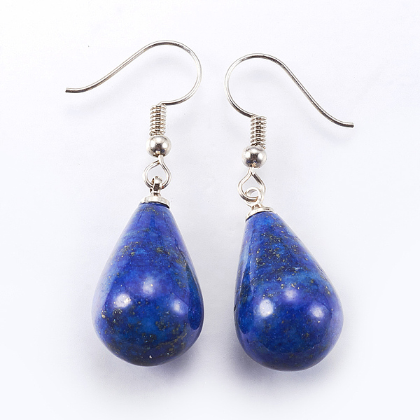 PandaHall Natural Lapis Lazuli Dangle Earrings, with Brass Earring Hooks, Drop, Platinum, 43mm, Pin: 0.5mm Lapis Lazuli
PandaHall Natural Lapis Lazuli Dangle Earrings, with Brass Earring Hooks, Drop, Platinum, 43mm, Pin: 0.5mm Lapis Lazuli