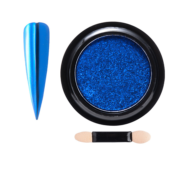 PandaHall Chameleon Color Mirror Nail Powder, Shinning Mirror Effect, with One Brush, Blue, 40x17mm, about 0.5g/box Plastic Others Blue
PandaHall Chameleon Color Mirror Nail Powder, Shinning Mirror Effect, with One Brush, Blue, 40x17mm, about 0.5g/box Plastic Others Blue