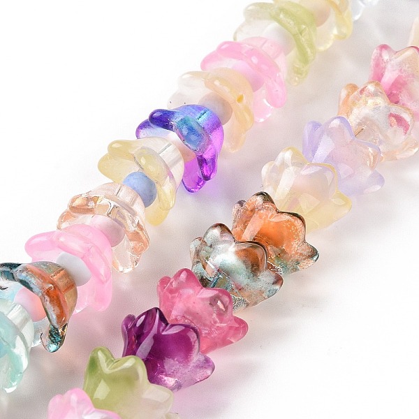 PandaHall Transparent Glass Beads Strands, Beads Strands, Flower, Mixed Color, 11~12x7.5~8mm, Hole: 1.4mm, about 50pcs/strand, 11.42''(29cm)..., Multicolor
PandaHall Transparent Glass Beads Strands, Beads Strands, Flower, Mixed Color, 11~12x7.5~8mm, Hole: 1.4mm, about 50pcs/strand, 11.42''(29cm)..., Multicolor
