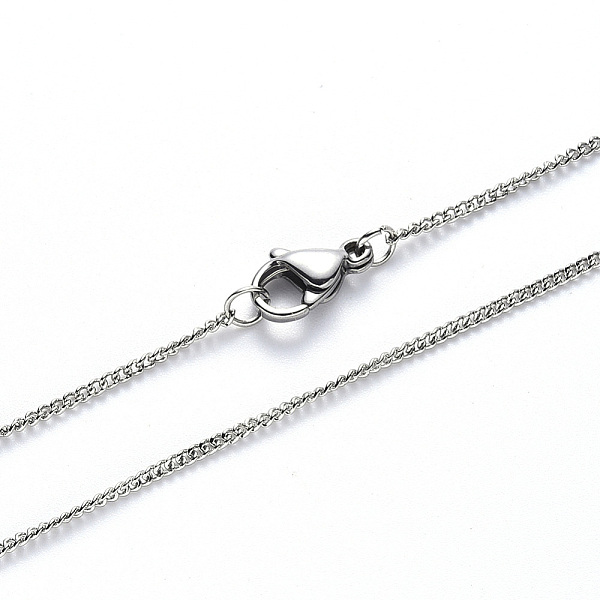 PandaHall 304 Stainless Steel Curb Chain Necklace, with Lobster Claw Clasp, Stainless Steel Color, Link: 3x2x0.6mm, 19.68 inch(50cm)...
PandaHall 304 Stainless Steel Curb Chain Necklace, with Lobster Claw Clasp, Stainless Steel Color, Link: 3x2x0.6mm, 19.68 inch(50cm)...