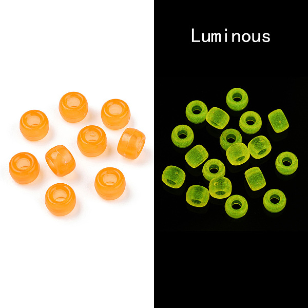 PandaHall Transparent & Luminous Plastic Beads, Frosted, Glow in the Dark, Barrel, Orange, 9x6mm, Hole: 3.8mm, about 1900pcs/500g Plastic...
PandaHall Transparent & Luminous Plastic Beads, Frosted, Glow in the Dark, Barrel, Orange, 9x6mm, Hole: 3.8mm, about 1900pcs/500g Plastic...