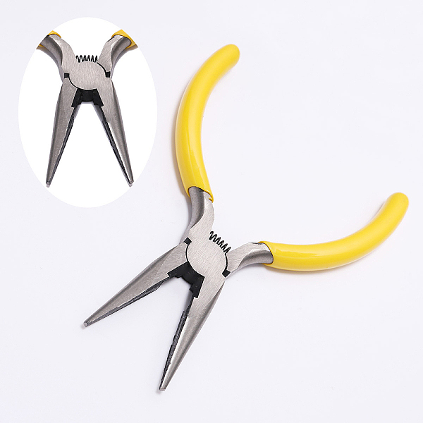 PandaHall Carbon Steel Pliers, Jewelry Making Supplies, Needle Nose Pliers, Yellow Carbon Steel Yellow
PandaHall Carbon Steel Pliers, Jewelry Making Supplies, Needle Nose Pliers, Yellow Carbon Steel Yellow