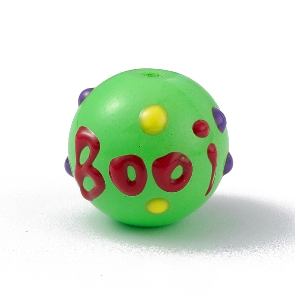 PandaHall Opaque Painted Glass Beads, Round with Handmade Enamel Smearing BOOi, Lime Green, 13.5x13mm, Hole: 1.4mm Glass Round
PandaHall Opaque Painted Glass Beads, Round with Handmade Enamel Smearing BOOi, Lime Green, 13.5x13mm, Hole: 1.4mm Glass Round