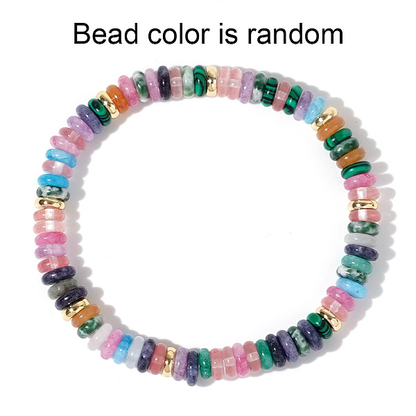 PandaHall Vintage Style Random Gemstone Rondelle Beads Stretch Bracelets for Women Girls Gift Gemstone
PandaHall Vintage Style Random Gemstone Rondelle Beads Stretch Bracelets for Women Girls Gift Gemstone