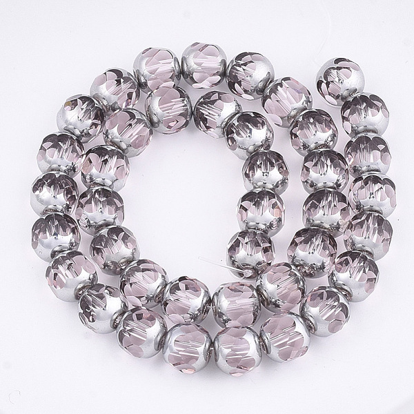 PandaHall Electroplate Glass Beads Strands, Half Silver Plated, Faceted, Round, Pink, 8~8.5x7~8mm, Hole: 1mm, about 40pcs/strand, 11.8 inch...
PandaHall Electroplate Glass Beads Strands, Half Silver Plated, Faceted, Round, Pink, 8~8.5x7~8mm, Hole: 1mm, about 40pcs/strand, 11.8 inch...