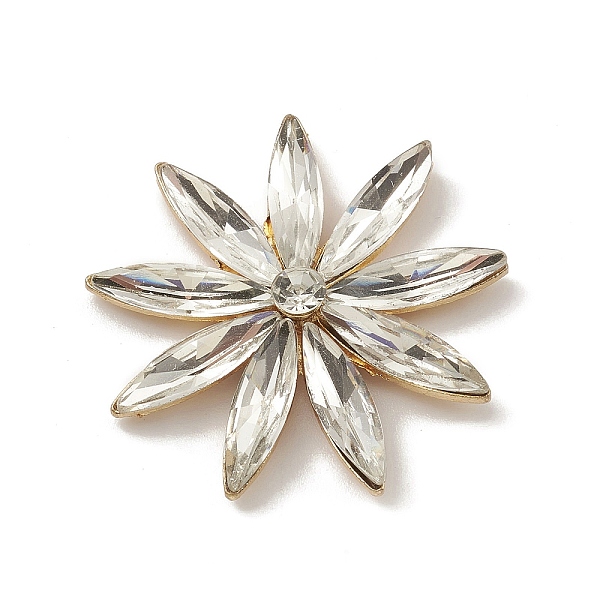 PandaHall Alloy Cabochons, with Glass Rhinestone, Ligh Gold, Flower, Clear, 32x5.5mm Alloy Flower Clear
PandaHall Alloy Cabochons, with Glass Rhinestone, Ligh Gold, Flower, Clear, 32x5.5mm Alloy Flower Clear