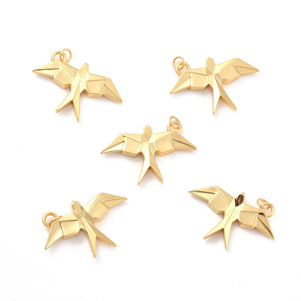 PandaHall Rack Plating Brass Pendants, Long-Lasting Plated, Cadmium Free & Nickel Free & Lead Free, Swallow, Real 18K Gold Plated...
PandaHall Rack Plating Brass Pendants, Long-Lasting Plated, Cadmium Free & Nickel Free & Lead Free, Swallow, Real 18K Gold Plated...