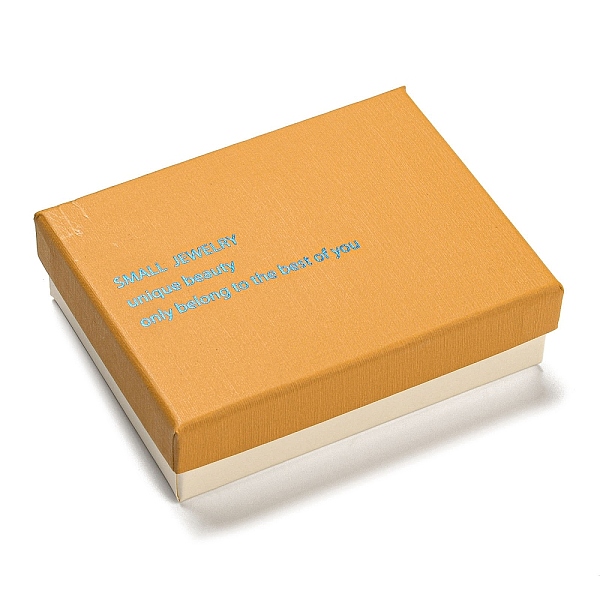 PandaHall Cardboard Jewelry Set Box, Word Printed Jewelry Storage Case for Brooch, Ring, Earring Packaging, Rectangle, Orange, 9.1x7cm...
PandaHall Cardboard Jewelry Set Box, Word Printed Jewelry Storage Case for Brooch, Ring, Earring Packaging, Rectangle, Orange, 9.1x7cm...