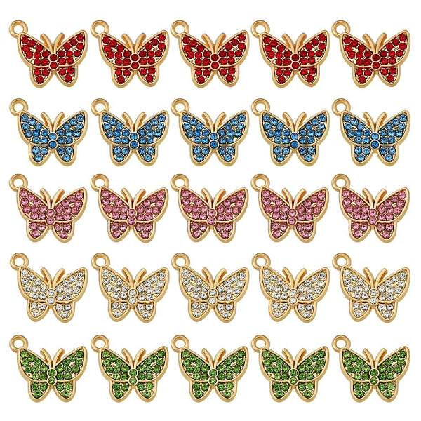 PandaHall 25Pcs Alloy Pendants, with Cubic Zirconia, Golden, Butterfly, Mixed Color, 12x15mm, Hole: 2mm Alloy+Cubic Zirconia Butterfly..., Multicolor
PandaHall 25Pcs Alloy Pendants, with Cubic Zirconia, Golden, Butterfly, Mixed Color, 12x15mm, Hole: 2mm Alloy+Cubic Zirconia Butterfly..., Multicolor