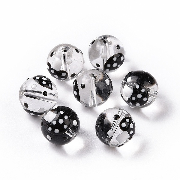 PandaHall Handmade Lampwork Beads, Round with Mushroom, Black, 11.5mm, Hole: 1.5mm Lampwork Round Black
PandaHall Handmade Lampwork Beads, Round with Mushroom, Black, 11.5mm, Hole: 1.5mm Lampwork Round Black