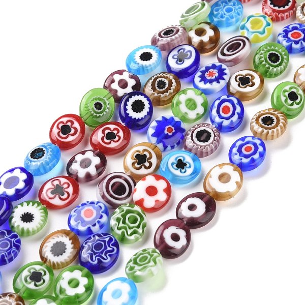 PandaHall Handmade Millefiori Glass Lampwork Beads Strands, Oval, Colorful, 12x10x3.5mm, Hole: 1mm, about 32pcs/strand, 13.58''(34.5cm)...
PandaHall Handmade Millefiori Glass Lampwork Beads Strands, Oval, Colorful, 12x10x3.5mm, Hole: 1mm, about 32pcs/strand, 13.58''(34.5cm)...
