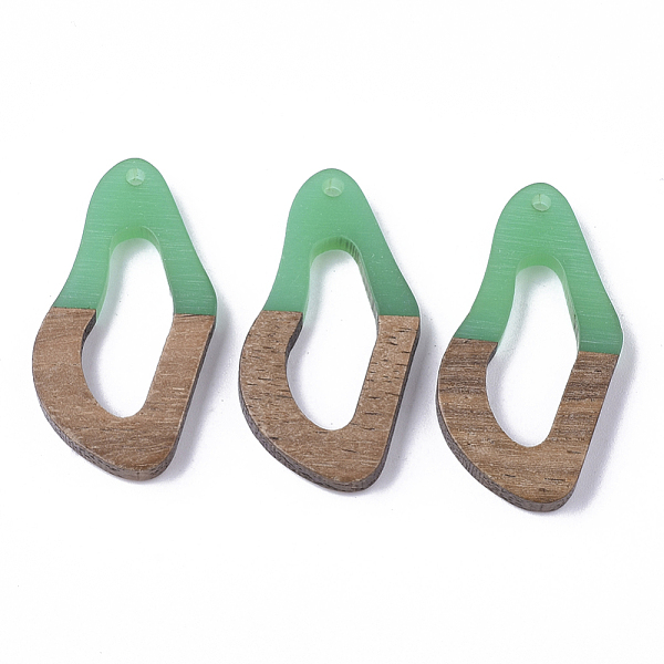 PandaHall Resin & Walnut Wood Pendants, Twisted Oval, Green, 38x19.5x4mm, Hole: 2mm Resin+Wood Oval Green
PandaHall Resin & Walnut Wood Pendants, Twisted Oval, Green, 38x19.5x4mm, Hole: 2mm Resin+Wood Oval Green