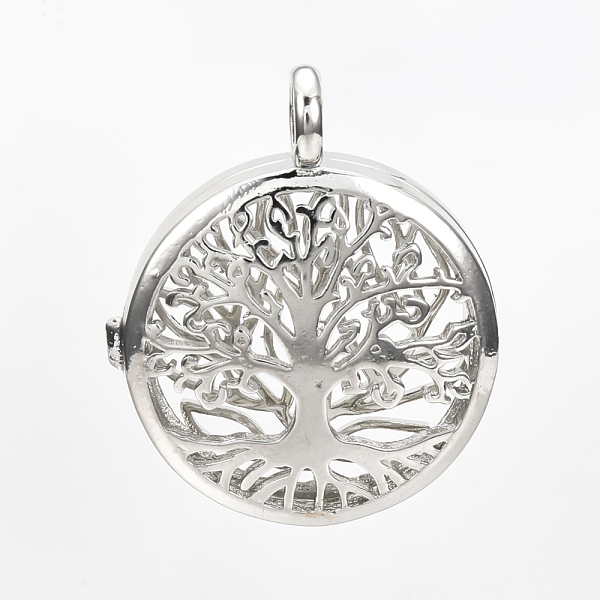 PandaHall Brass Locket Pendants, Cage Pendants, Hollow, Flat Round with Tree of Life, Platinum, 31x26x7.5mm, Hole: 4mm, Inner Measure...
PandaHall Brass Locket Pendants, Cage Pendants, Hollow, Flat Round with Tree of Life, Platinum, 31x26x7.5mm, Hole: 4mm, Inner Measure...