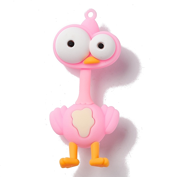 PandaHall Opaque PVC Plastic Big Pendants, Ostrich, Pearl Pink, 78x33x20mm, Hole: 3mm PVC Other Animal
PandaHall Opaque PVC Plastic Big Pendants, Ostrich, Pearl Pink, 78x33x20mm, Hole: 3mm PVC Other Animal