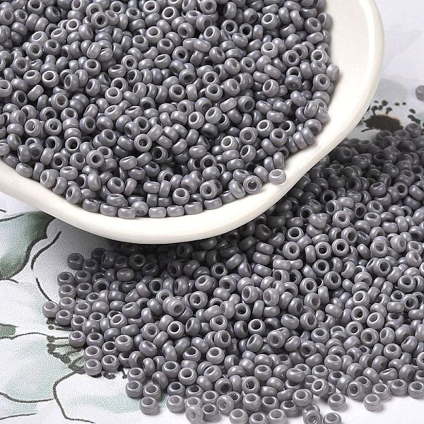 PandaHall Baking Paint Glass Seed Beads, Donut, Gray, 8/0, 2.5~3x1~1.5mm, Hole: 1~1.2mm, about 40909pcs/1pound Glass Donut Gray
PandaHall Baking Paint Glass Seed Beads, Donut, Gray, 8/0, 2.5~3x1~1.5mm, Hole: 1~1.2mm, about 40909pcs/1pound Glass Donut Gray