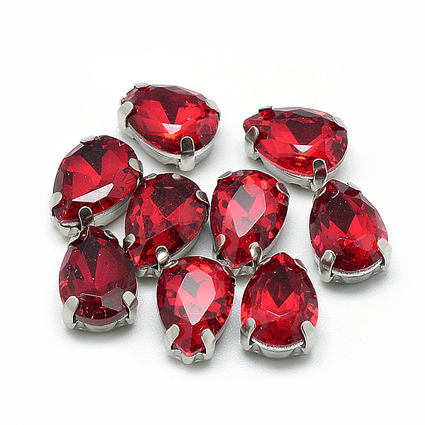 PandaHall Sew on Rhinestone, Multi-strand Links, Glass Rhinestone, with 201 Stainless Steel Prong Settings, Garments Accessories, Faceted..., Red
PandaHall Sew on Rhinestone, Multi-strand Links, Glass Rhinestone, with 201 Stainless Steel Prong Settings, Garments Accessories, Faceted..., Red