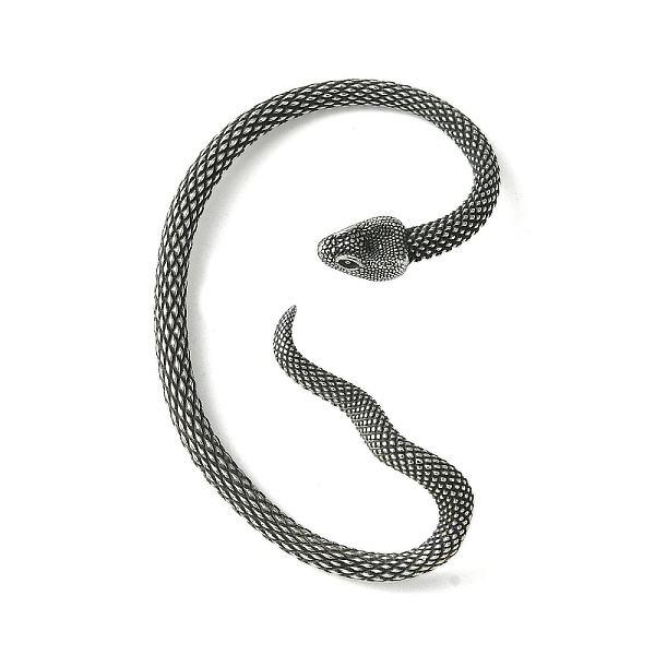 PandaHall 316 Surgical Stainless Steel Cuff Earrings, Left, Antique Silver, 54x34x5mm 316 Surgical Stainless Steel Snake
PandaHall 316 Surgical Stainless Steel Cuff Earrings, Left, Antique Silver, 54x34x5mm 316 Surgical Stainless Steel Snake