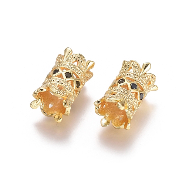 PandaHall Brass Micro Pave Cubic Zirconia Beads, Long-Lasting Plated, Column, Black, Golden, 18x12mm, Hole: 6.5mm Brass+Cubic Zirconia...
PandaHall Brass Micro Pave Cubic Zirconia Beads, Long-Lasting Plated, Column, Black, Golden, 18x12mm, Hole: 6.5mm Brass+Cubic Zirconia...