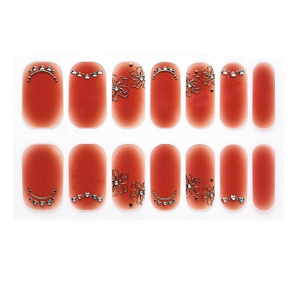 PandaHall Full Cover Nombre Nail Stickers, Self-Adhesive, for Nail Tips Decorations, Coral, 24x8mm, 14pcs/sheet Paper Flower Red
PandaHall Full Cover Nombre Nail Stickers, Self-Adhesive, for Nail Tips Decorations, Coral, 24x8mm, 14pcs/sheet Paper Flower Red