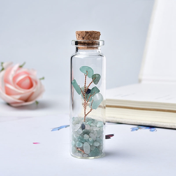 PandaHall Glass Wishing Bottles, Copper Wire Reiki Natural Green Aventurine Drift Chip Beads inside for DIY Jewelry Making Home Decoration...
PandaHall Glass Wishing Bottles, Copper Wire Reiki Natural Green Aventurine Drift Chip Beads inside for DIY Jewelry Making Home Decoration...