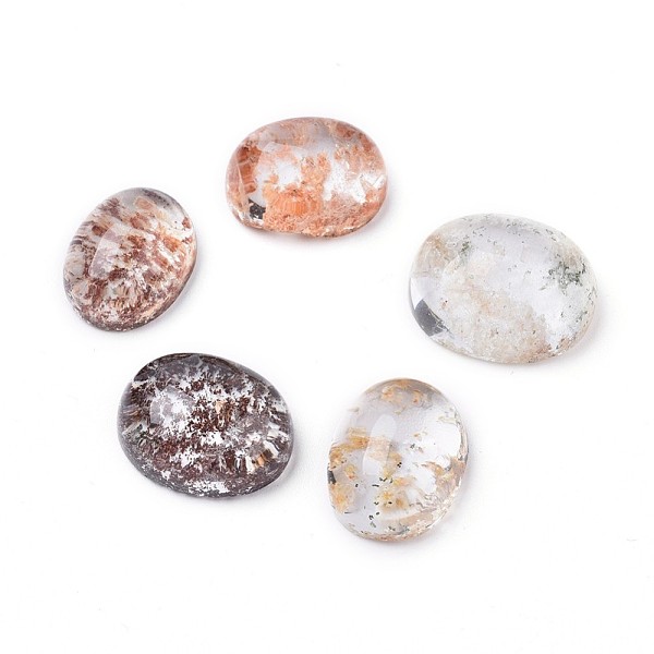 PandaHall Natural Lodolite Quartz/Garden Quartz Cabochons, Oval, 14~23×10~18×5~9mm Lodolite Quartz Oval
PandaHall Natural Lodolite Quartz/Garden Quartz Cabochons, Oval, 14~23×10~18×5~9mm Lodolite Quartz Oval