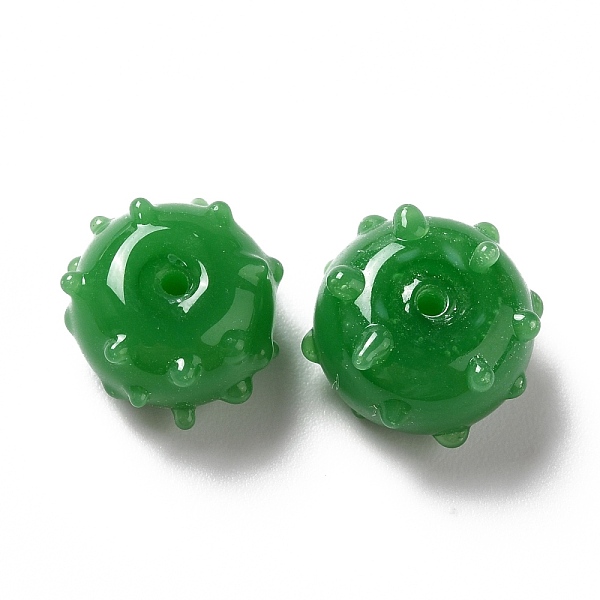 PandaHall Handmade Bumpy Lampwork Beads, Round, Green, 12x13x8mm, Hole: 1.6mm Lampwork Round Green
PandaHall Handmade Bumpy Lampwork Beads, Round, Green, 12x13x8mm, Hole: 1.6mm Lampwork Round Green