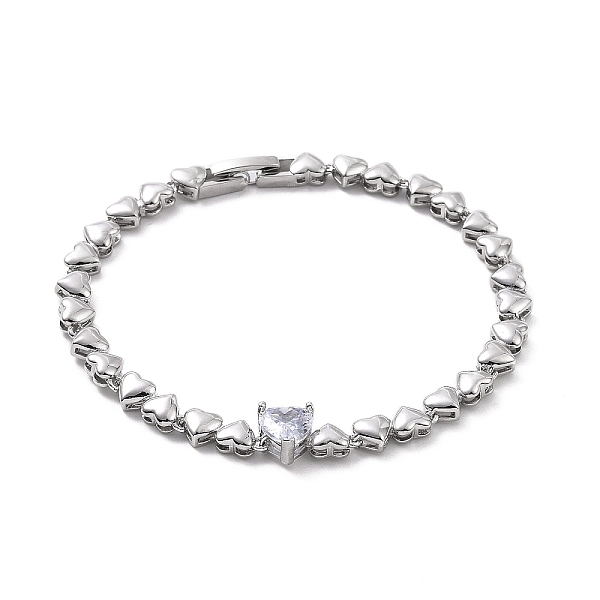PandaHall Micro Pave Cubic Zirconia Link Bracelets, Rack Plating Heart Brass Bracelets for Women, Long-Lasting Plated, Cadmium Free & Lead..., Clear
PandaHall Micro Pave Cubic Zirconia Link Bracelets, Rack Plating Heart Brass Bracelets for Women, Long-Lasting Plated, Cadmium Free & Lead..., Clear