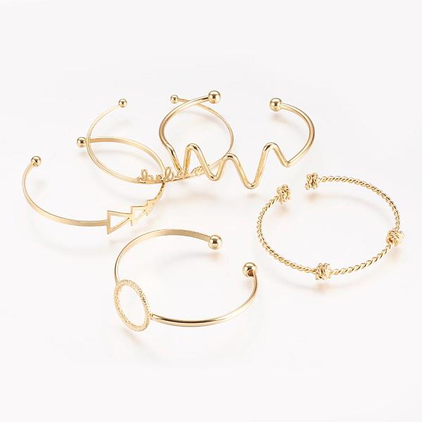 PandaHall Brass Cuff Bangle, Real 18K Gold Plated, 1-3/4 inch~2-1/8 inchx2 inch~2-5/8 inch(46~55x51~68mm) Brass
PandaHall Brass Cuff Bangle, Real 18K Gold Plated, 1-3/4 inch~2-1/8 inchx2 inch~2-5/8 inch(46~55x51~68mm) Brass
