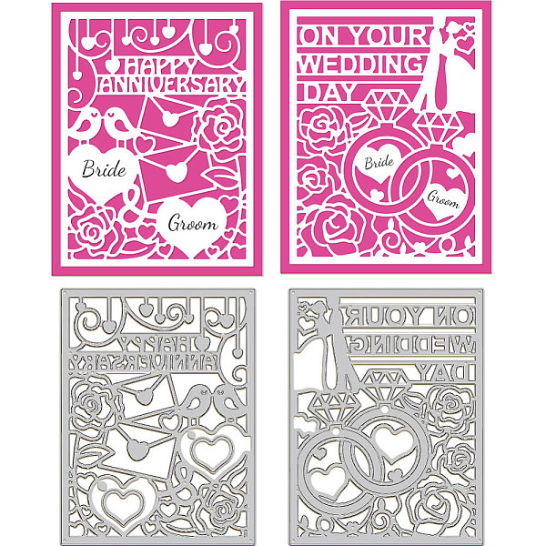 PandaHall Carbon Steel Cutting Dies Stencils, for DIY Scrapbooking, Photo Album, Decorative Embossing Paper Card, Stainless Steel Color...
PandaHall Carbon Steel Cutting Dies Stencils, for DIY Scrapbooking, Photo Album, Decorative Embossing Paper Card, Stainless Steel Color...