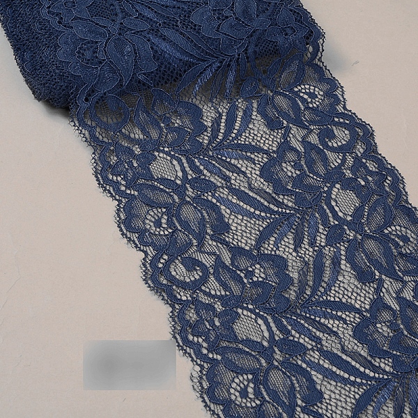 PandaHall Lace Trim, Polyester Ribbon for Jewelry Making, Prussian Blue, 5-7/8 inch(150mm) Polyester
PandaHall Lace Trim, Polyester Ribbon for Jewelry Making, Prussian Blue, 5-7/8 inch(150mm) Polyester