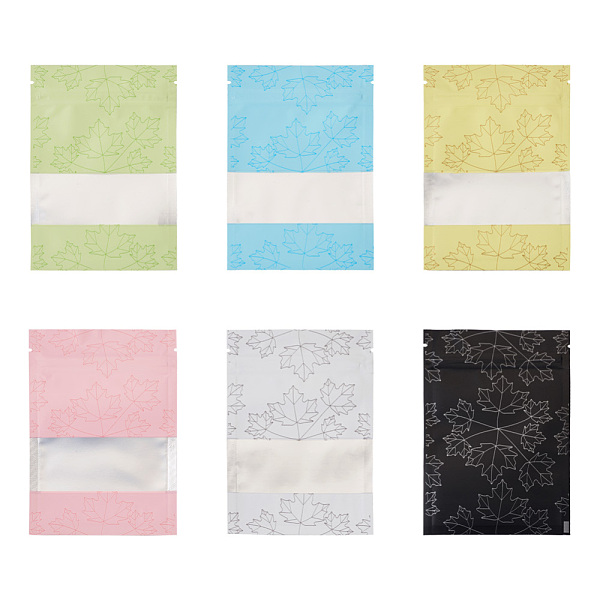 PandaHall 120Pcs 6 Colors Plastic Zip Lock Storage Bag, Self Seal Bag, Top Seal, Matt with Maple Leaf Pattern, Mixed Color, 12x8x0.2cm..., Multicolor
PandaHall 120Pcs 6 Colors Plastic Zip Lock Storage Bag, Self Seal Bag, Top Seal, Matt with Maple Leaf Pattern, Mixed Color, 12x8x0.2cm..., Multicolor
