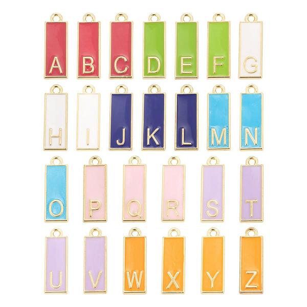 PandaHall 26Pcs 26 Style Alloy Enamel Pendants, Cadmium Free & Lead Free, Rectangle with Initial Letters, Light Gold, Mixed Color..., Multicolor
PandaHall 26Pcs 26 Style Alloy Enamel Pendants, Cadmium Free & Lead Free, Rectangle with Initial Letters, Light Gold, Mixed Color..., Multicolor