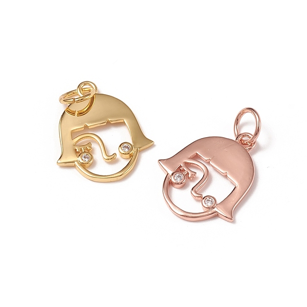 PandaHall Brass Micro Pave Clear Cubic Zirconia Pendants, with Jump Rings, Long-Lasting Plated, Girl, Mixed Color, 16x13.5x1.5mm, Jump Ring...
PandaHall Brass Micro Pave Clear Cubic Zirconia Pendants, with Jump Rings, Long-Lasting Plated, Girl, Mixed Color, 16x13.5x1.5mm, Jump Ring...