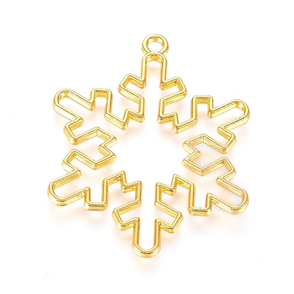PandaHall Alloy Open Back Bezel Pendants, For DIY UV Resin, Epoxy Resin, Pressed Flower Jewelry, Christmas Snowflake, Golden, 41x33x2mm...
PandaHall Alloy Open Back Bezel Pendants, For DIY UV Resin, Epoxy Resin, Pressed Flower Jewelry, Christmas Snowflake, Golden, 41x33x2mm...