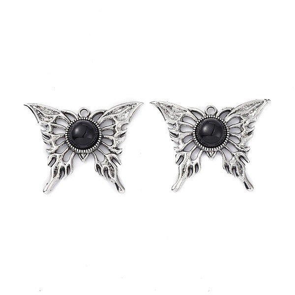 PandaHall Alloy Pendants, Lead Free & Cadmium Free, with Black Glass, Butterfly Charms, Black, 38x48x9mm, Hole: 2.5mm Alloy+Glass Butterfly...
PandaHall Alloy Pendants, Lead Free & Cadmium Free, with Black Glass, Butterfly Charms, Black, 38x48x9mm, Hole: 2.5mm Alloy+Glass Butterfly...